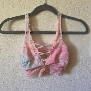VS pink tie dye bralette